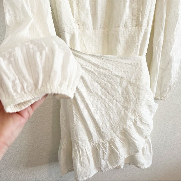 J. Crew NWT  Puff Sleeve Wrap Dress 100% Cotton Size M - Picture 5 of 12